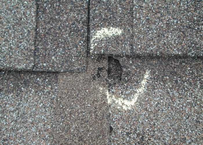 Hail Damaged Roof Repairs