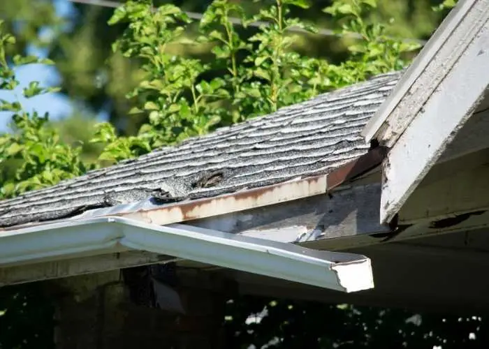 Wind Damaged Roof Needing Repairs